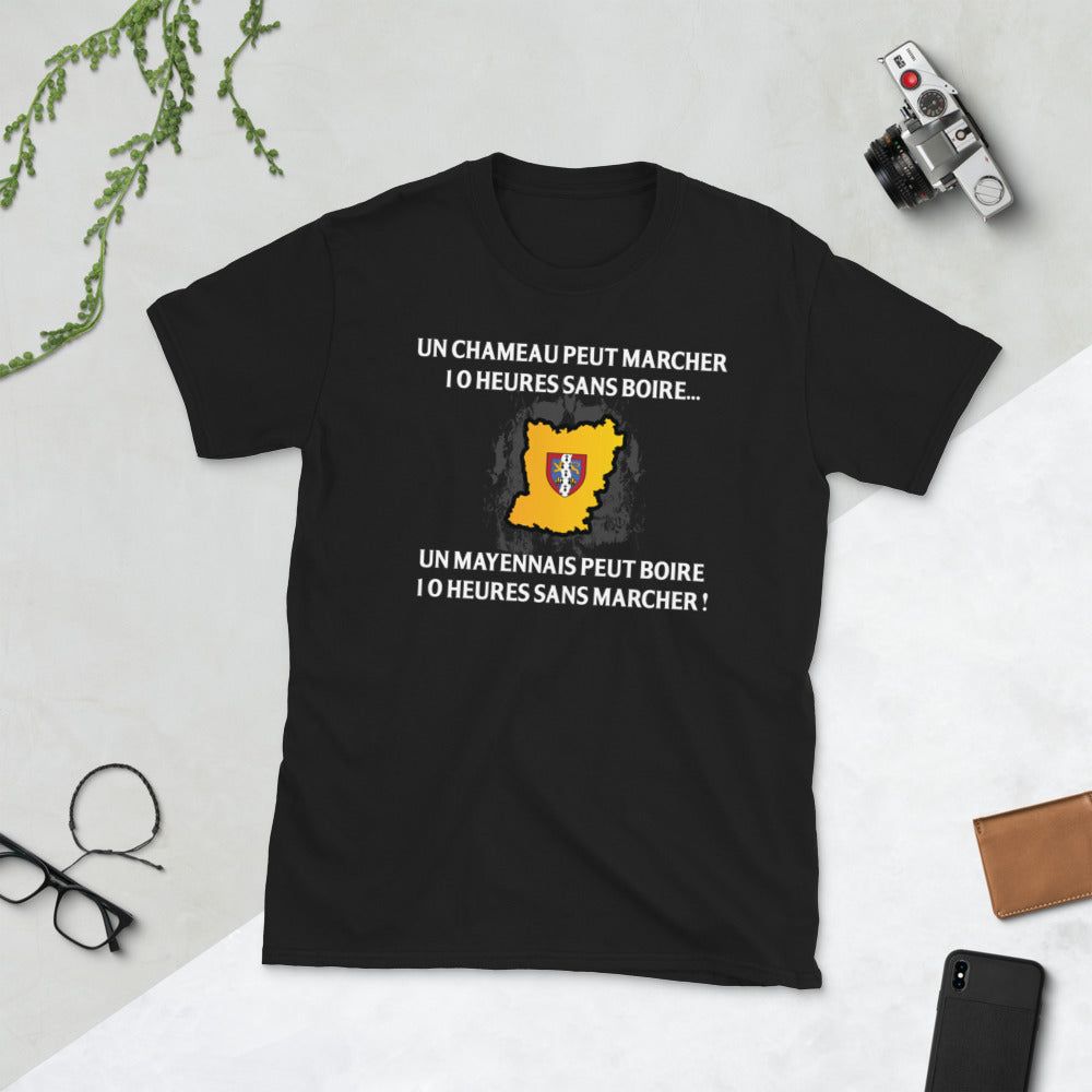 T-shirt Mayennais noir dos - 10 heures sans marcher