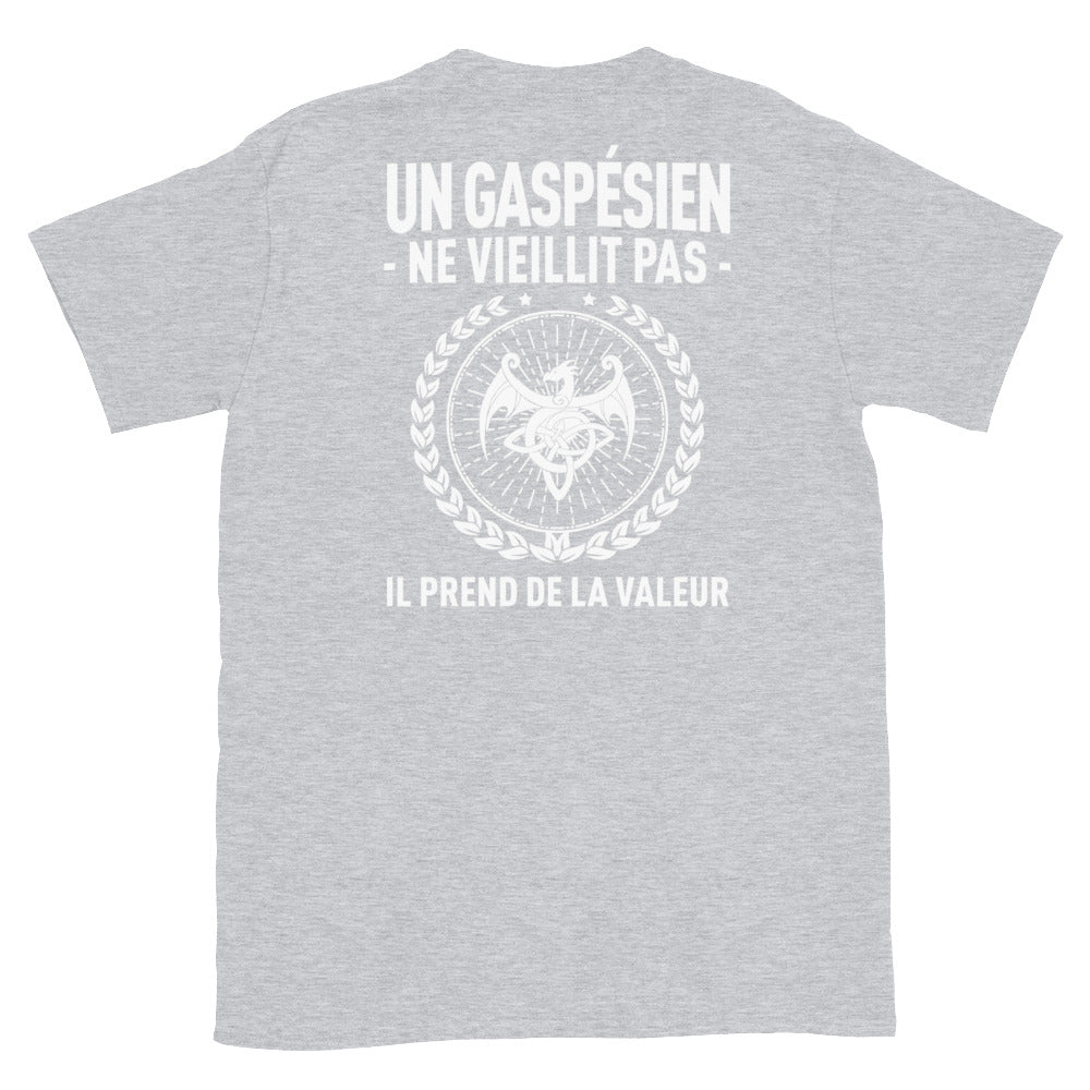 T-shirt Gaspésien noir dos - Confort et style au quotidien