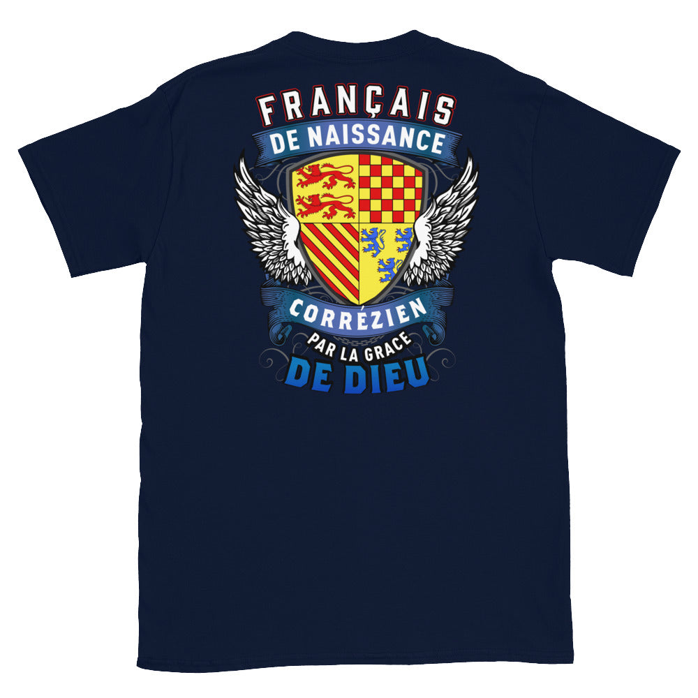 T-shirt Corézien noir dos - Fierté et humour local