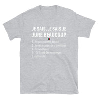 Thumbnail for T-shirt Italie bleu marine dos - Je jure beaucoup