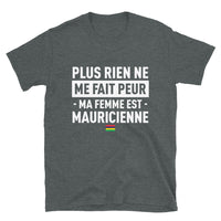 Thumbnail for T-shirt Maurice gris foncé - Ma femme est ma force