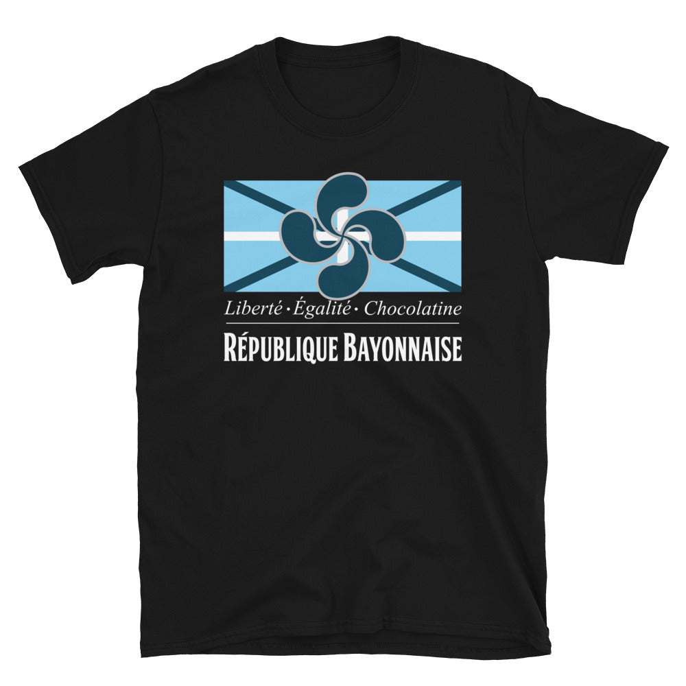 T-shirt Bayonne gris foncé face - Fierté locale et confort durable
