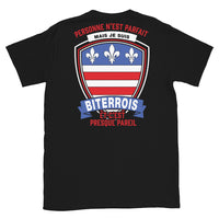 Thumbnail for T-shirt Biterrois noir - Je ne suis pas parfait mais.