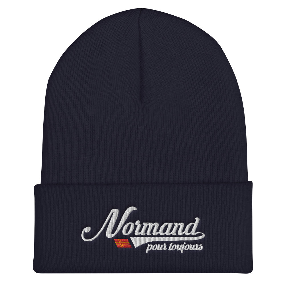 Bonnet Normandie bleu marine dos - Normand pour toujours, élégant et discret