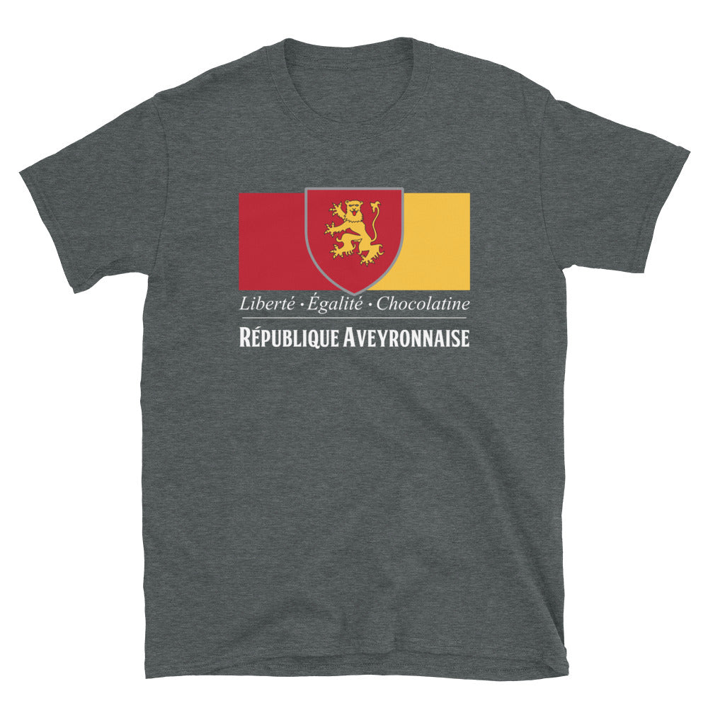 T-shirt Aveyron noir - République Aveyronnaise v2