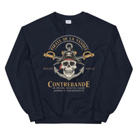 Thumbnail for Sweatshirt Vendée gris foncé dos - Fierté des pirates locaux