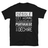 T-shirt Portugal noir - Désolé, pris par une portugaise