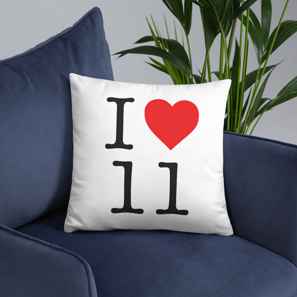 Coussin Aude NY style - accessoire déco doux et lavable