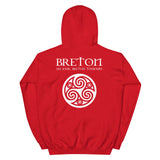 Breton un jour, Breton toujours - gros Triskel - Sweatshirt à capuche - Ici & Là - T-shirts & Souvenirs de chez toi