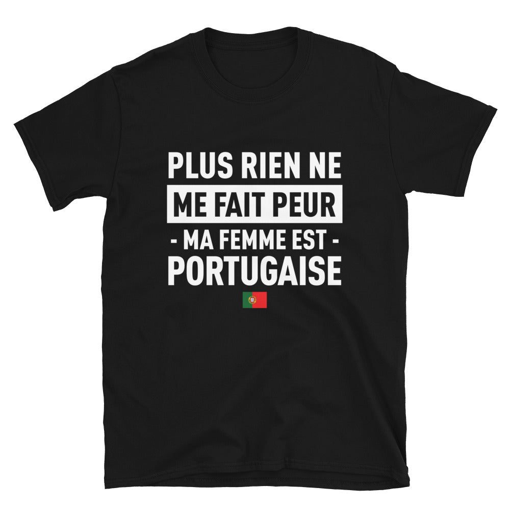 T-shirt Portugal noir - Plus rien ne me fait peur