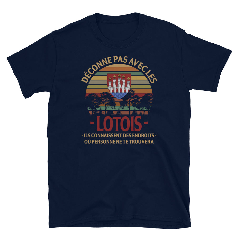 T-shirt Lotois gris sport - Déconne pas avec humour