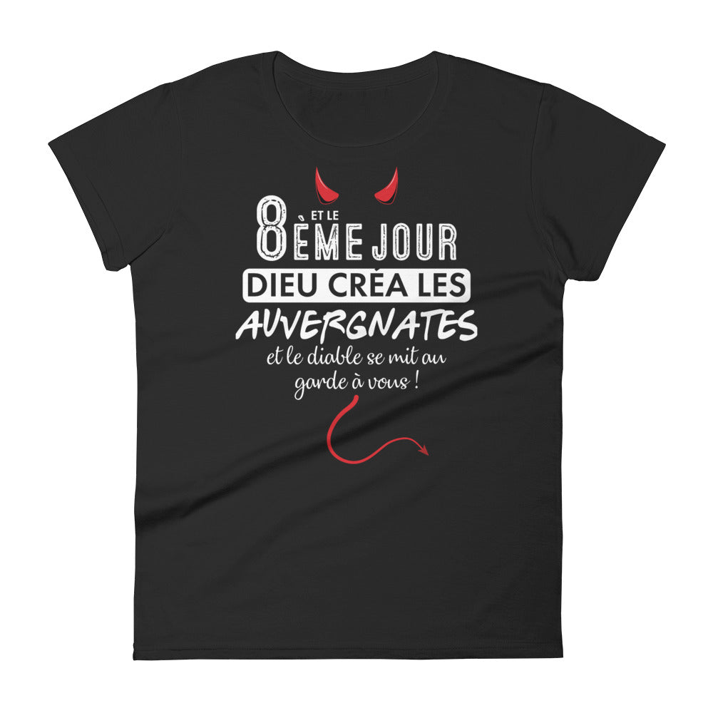 Auvergnates & le Diable T-shirt à Manches Courtes pour Femmes - Ici & Là - T-shirts & Souvenirs de chez toi