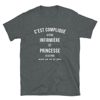 Thumbnail for Compliqué d'être infirmière et princesse - T-shirts Boyfriend cut Standard - Ici & Là - T-shirts & Souvenirs de chez toi