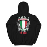 Italien Par la Grâce de Dieu - Sweatshirt à capuche IMPRESSION DOS - Ici & Là - T-shirts & Souvenirs de chez toi