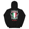 Sweatshirt Italie noir - Français de Naissance, Italien par la grâce de Dieu