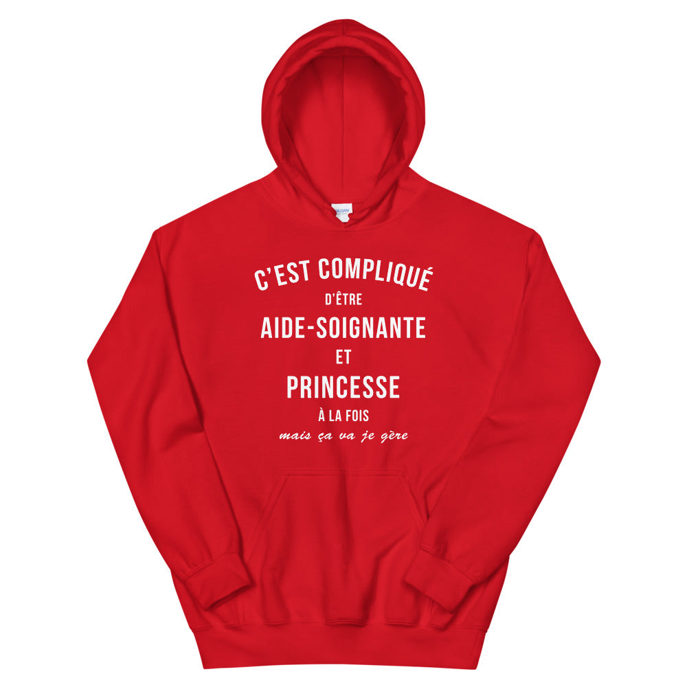 Princesse et Aide-soignante - Sweatshirt à capuche - Ici & Là - T-shirts & Souvenirs de chez toi