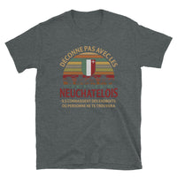 Thumbnail for T-shirt Neuchâtel gris foncé dos - Confort et fierté locale