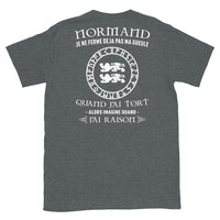 Thumbnail for T-shirt Normand gris foncé chiné - Je ne ferme pas ma gueule quand j'ai tort