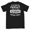 T-shirt Algérien noir - Je ne suis pas parfait mais
