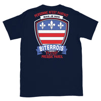 Thumbnail for T-shirt Biterrois noir dos - Je ne suis pas parfait mais.