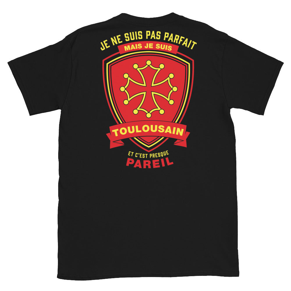 T-shirt Toulouse noir - Je ne suis pas parfait mais Toulousain