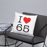 I love 65 Bigorre - Hautes Pyrénées NY style - Coussin décoratif - Ici & Là - T-shirts & Souvenirs de chez toi