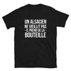 T-shirt Alsace noir - Alsacien ne vieillit pas