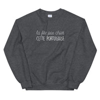 Thumbnail for Sweatshirt Portugal noir - Fée pas chier cette portugaise