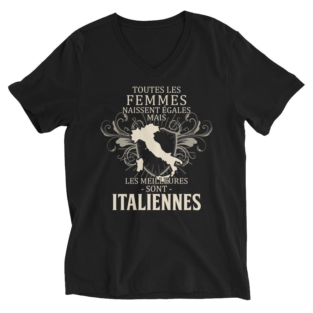 T-shirt Italie blanc - Les meilleures sont Italiennes