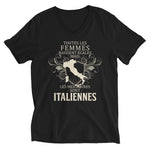 Les meilleures sont Italiennes - T-shirt col V - Ici & Là - T-shirts & Souvenirs de chez toi