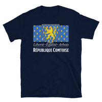 Thumbnail for T-shirt Franche-Comté bleu marine - Liberté Égalité Arbois