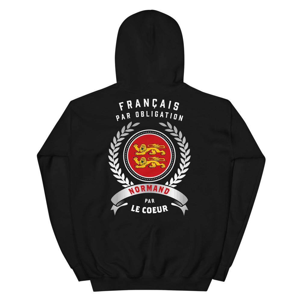 Sweatshirt Normand noir - Douceur et fierté locale