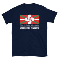Thumbnail for T-shirt Biarritz gris foncé dos - Fierté locale et confort