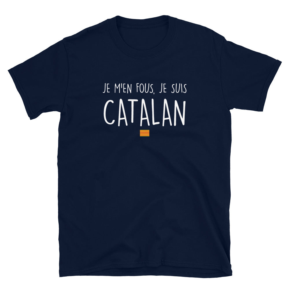 T-shirt Catalan noir dos - Je m'en fous je suis Catalan