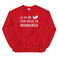 Thumbnail for La vie est plus belle en Normandie - Sweatshirt - Ici & Là - T-shirts & Souvenirs de chez toi