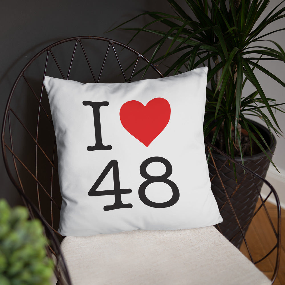 Coussin Lozère NY style - Accent de fierté locale