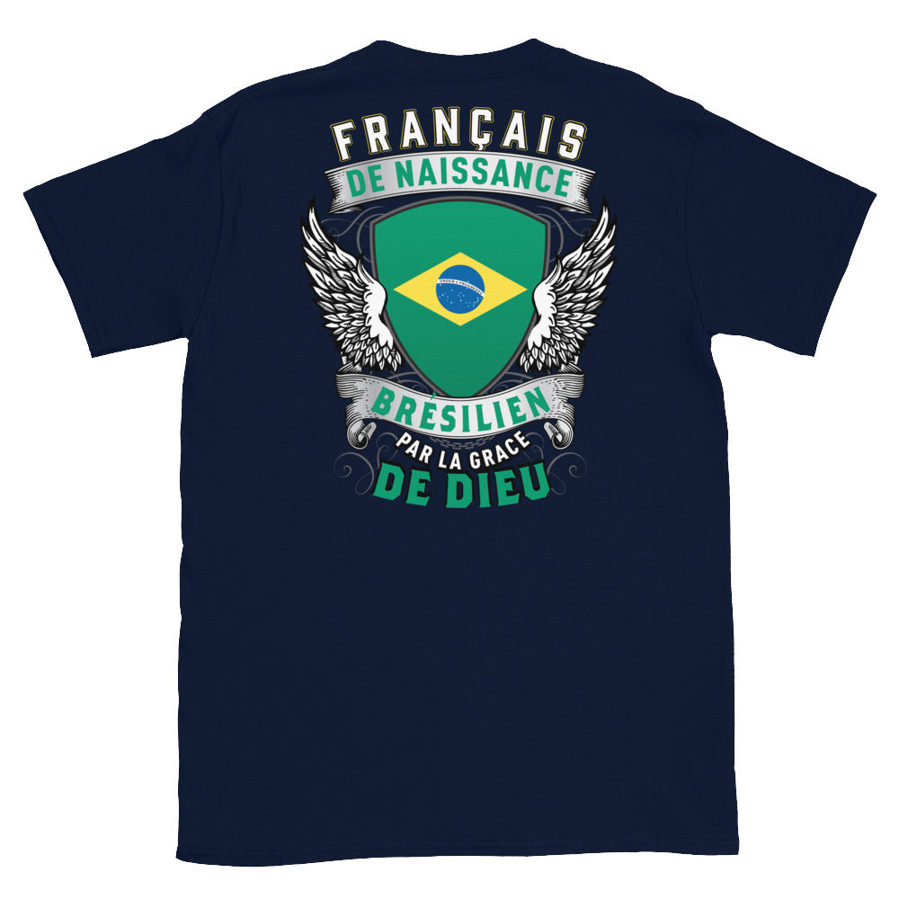 T-shirt Belgique bleu marine - Français, Belge, Suisse, Canadien