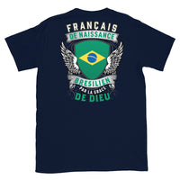 Thumbnail for T-shirt Belgique bleu marine - Français, Belge, Suisse, Canadien