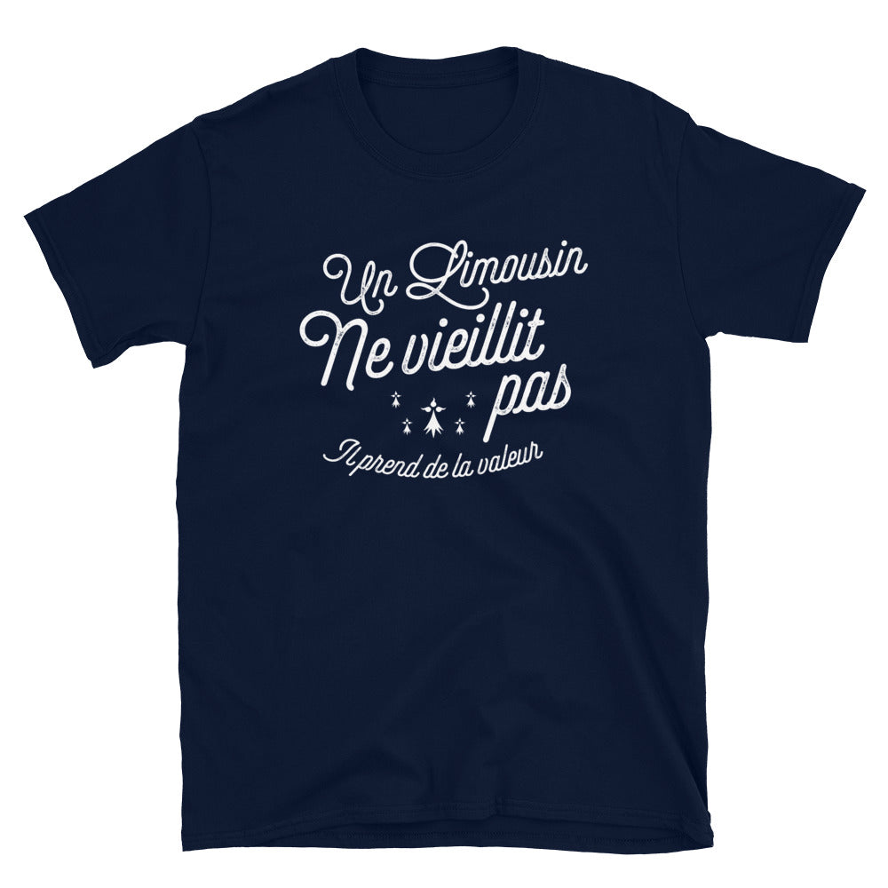 Un Limousin ne vieillit pas il prend de la valeur - T-shirt Standard - Ici & Là - T-shirts & Souvenirs de chez toi