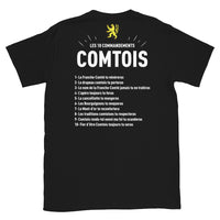 Thumbnail for T-shirt France-Comté noir - Les 10 commandements comtois