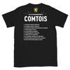 T-shirt France-Comté noir - Les 10 commandements comtois
