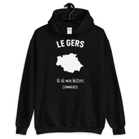 Thumbnail for Sweatshirt Gers noir - Mon histoire commence avec humour