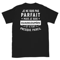 Thumbnail for T-shirt Guadeloupe noir - Je ne suis pas parfait mais.