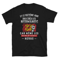 Thumbnail for T-shirt Normands noir - Et le 8e jour Dieu créa les Normands