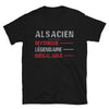 T-shirt Alsacien noir - Fierté et humour de la région