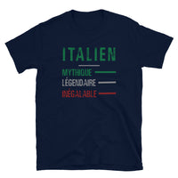 Thumbnail for T-shirt Italie bleu marine dos - Légendaire et inégalable