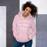 Thumbnail for Sweatshirt Aide-soignante bleu marine - design chic et douillet