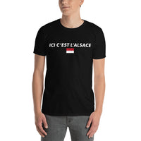 Thumbnail for T-shirt Alsace bleu marine - Rot un Wiss humoristique