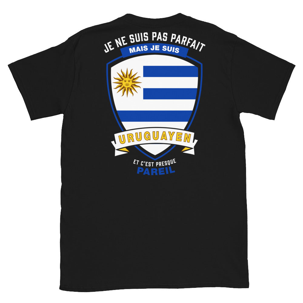 T-shirt Uruguay noir - Je ne suis pas parfait mais.