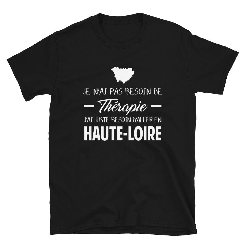 T-shirt Haute-Loire noir - Confort et fierté locale